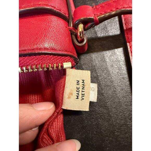 Coach Red Leather East West Crossbody Bag *READ - Picture 4 of 16